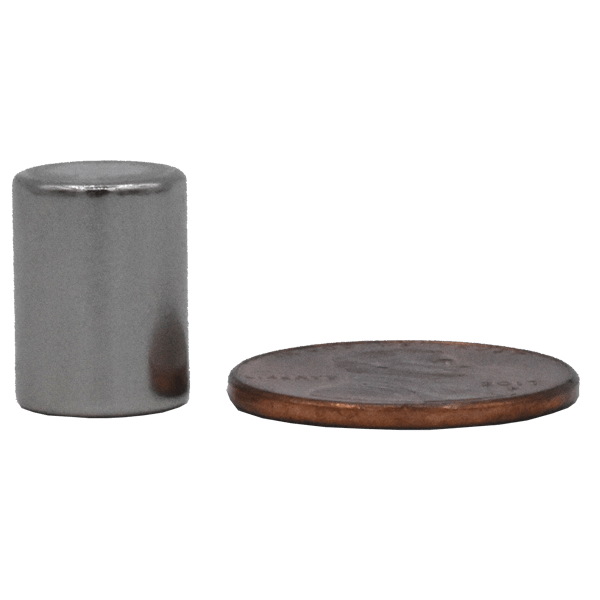 SuperMagnetMan Neodymium Cylinder Magnet.  Used as medical magnets, holding magnets, sensor magnets, consumer electronics magnets.  These cylinder magnets are strong rare earth neodymium magnets also used as automotive magnets. 