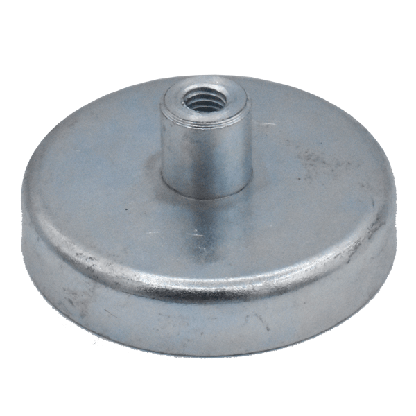 SuperMagnetMan Cap Magnet.  Also known as Pot Magnet. Excellent as holding magnets.  Provides a strong holding magnet in a smaller area.  These holding magnets can provide greater holding and pull force. www.supermagnetman.com