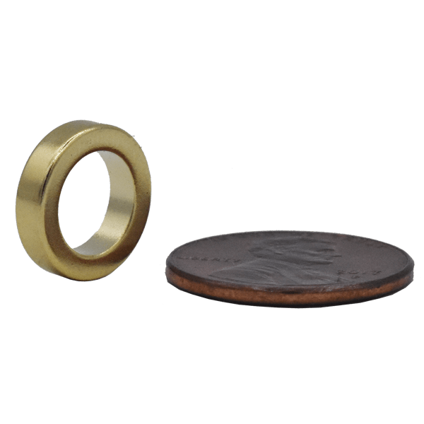 Strong Rare Earth Neodymium Ring Magnet!  Great for use as a medical magnet, sensor magnet, holding magnet, motor magnet, and more.  Large inventory!