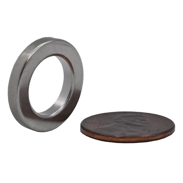 SuperMagnetMan Neodymium Ring Magnet.  Used as medical magnets, motor magnets, sensor magnets, consumer electronics magnets.  These ring magnets are strong rare earth neodymium magnets also used as automotive magnets.  www.supermagnetman.com