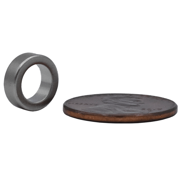 SuperMagnetMan Neodymium Ring Magnet.  Used as medical magnets, motor magnets, sensor magnets, consumer electronics magnets.  These ring magnets are strong rare earth neodymium magnets also used as automotive magnets.  www.supermagnetman.com