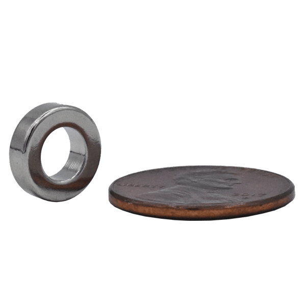 SuperMagnetMan Neodymium Ring Magnet.  Used as medical magnets, motor magnets, sensor magnets, consumer electronics magnets.  These ring magnets are strong rare earth neodymium magnets also used as automotive magnets.  www.supermagnetman.com