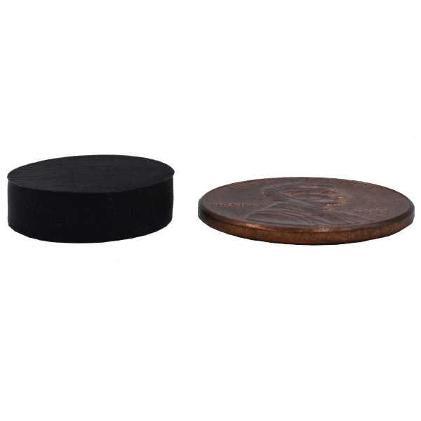 SuperMagnetMan Rubber Coated Neodymium Disc Magnet.  Used as holding magnets, sensor magnets, consumer electronics magnets.  Rubber coated disc magnets are strong rare earth neodymium magnets also used as automotive magnets.  Rubber coated magnets provide great holding strength.