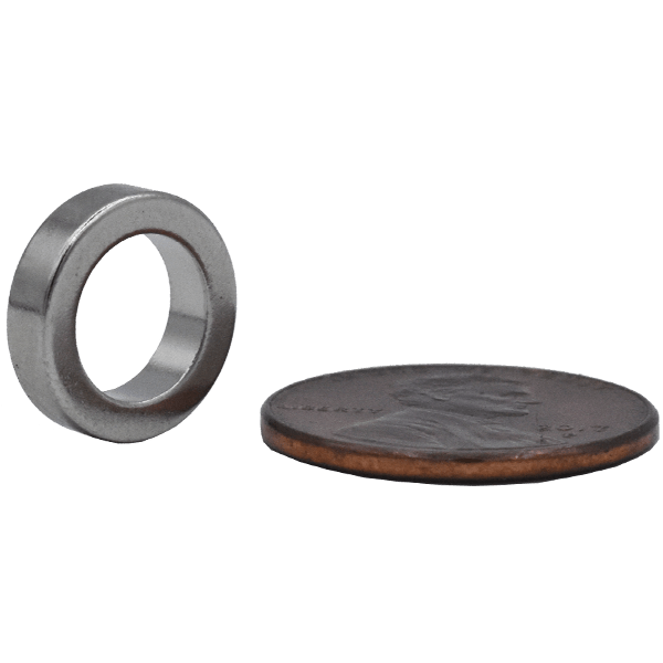 SuperMagnetMan Neodymium Ring Magnet.  Used as medical magnets, motor magnets, sensor magnets, consumer electronics magnets.  These ring magnets are strong rare earth neodymium magnets also used as automotive magnets.  www.supermagnetman.com